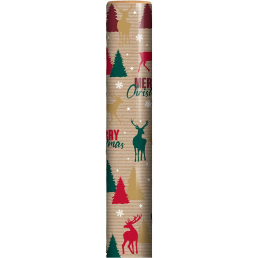 Picture of 7M KRAFT CHRISTMAS TREE WRAPPING ROLL